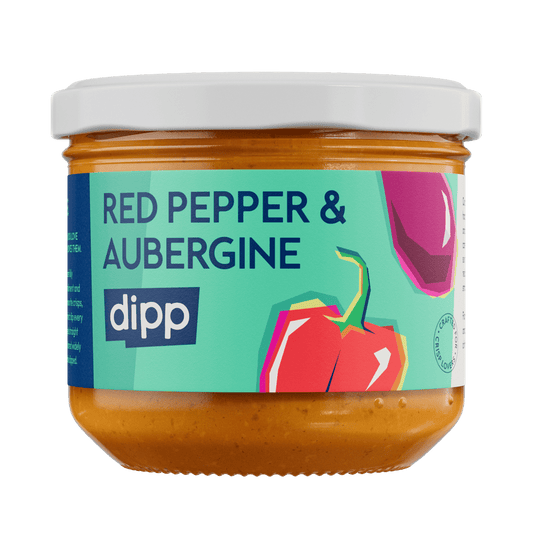 Red Pepper + Aubergine Dip for Crisps Triple Pack - dipp